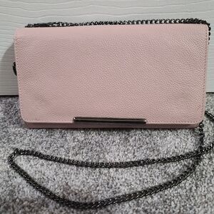Dusty Rose leather wallet purse